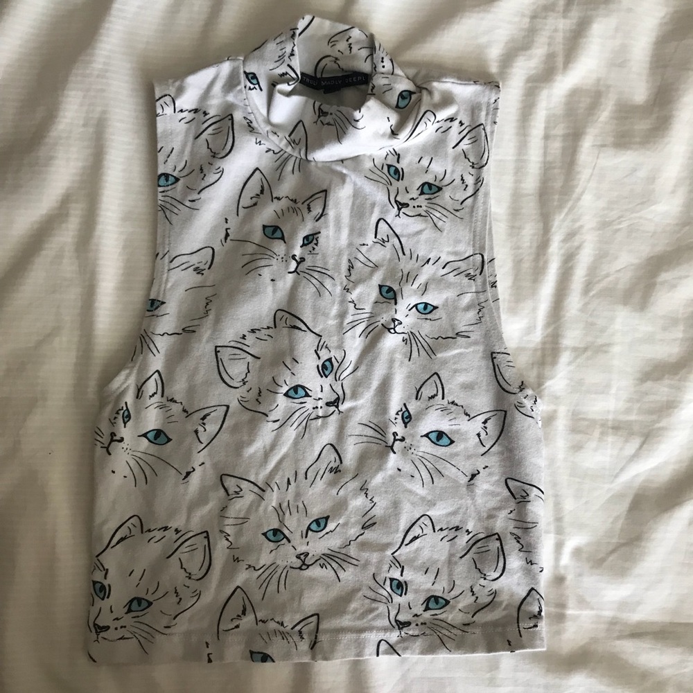Urban Outfitters Cat Crop Top